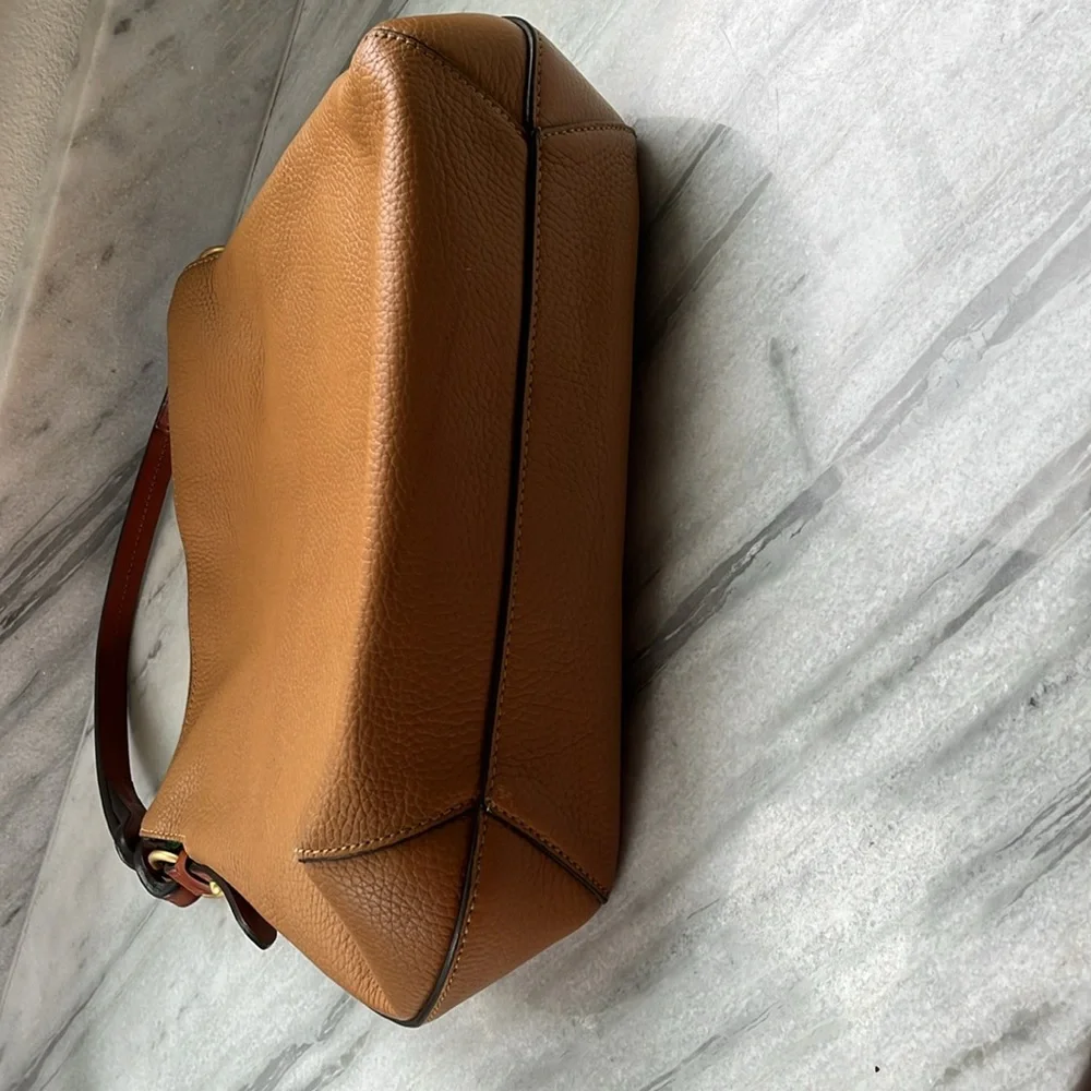 Dooney & Bourke Tan Leather Shoulder Bag GUC - Picture 8 of 16